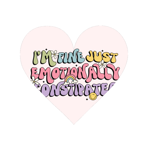 I'm Fine Just Emotionally Constipated Funny Mental Health Quote - Magnet by Sundiva Designs