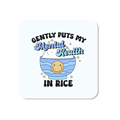 Gently Puts My Mental Health In Rice Funny Mental Health Quote - Magnet by Sundiva Designs