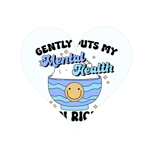 Gently Puts My Mental Health In Rice Funny Mental Health Quote - Magnet by Sundiva Designs