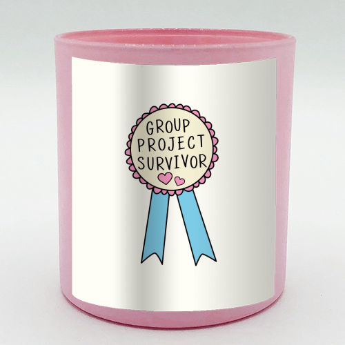 Group Project Survivor Funny Student Life Quote - scented candle by Sundiva Designs