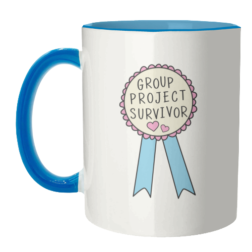Group Project Survivor Funny Student Life Quote - unique mug by Sundiva Designs