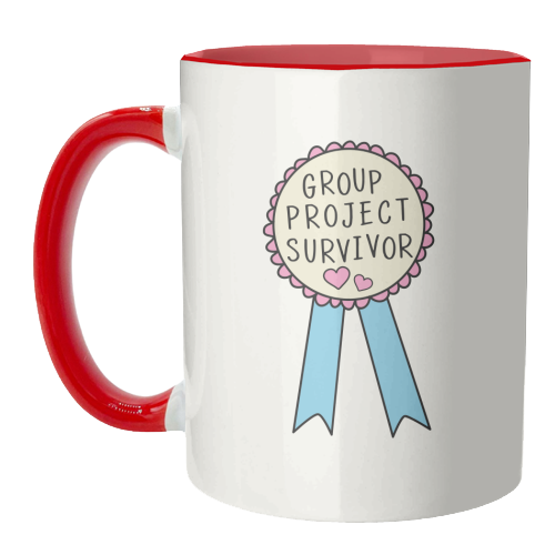 Group Project Survivor Funny Student Life Quote - unique mug by Sundiva Designs