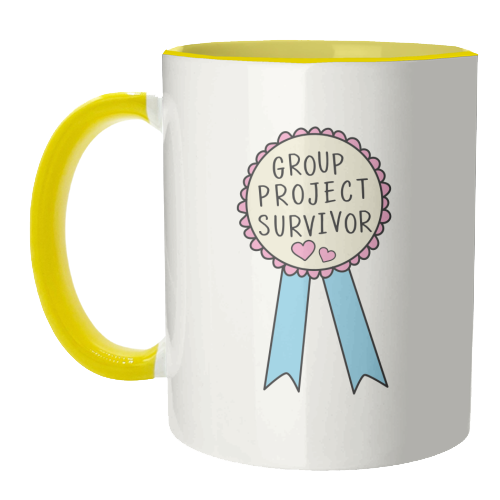 Group Project Survivor Funny Student Life Quote - unique mug by Sundiva Designs