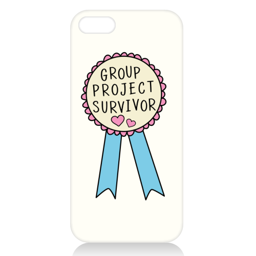 Group Project Survivor Funny Student Life Quote - unique phone case by Sundiva Designs
