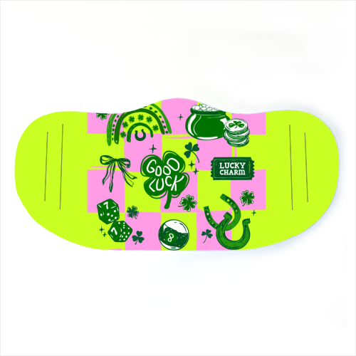 Retro Lucky Girl Social Club - face cover mask by EZbie