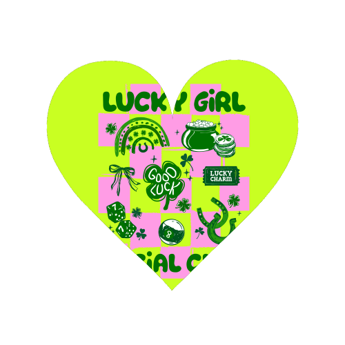Retro Lucky Girl Social Club - Magnet by EZbie