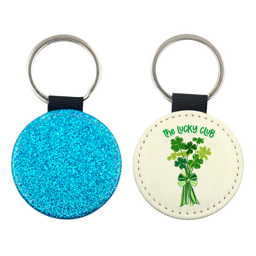 The Lucky Club – Bouquet of Shamrock Illustration - keyring by EZbie