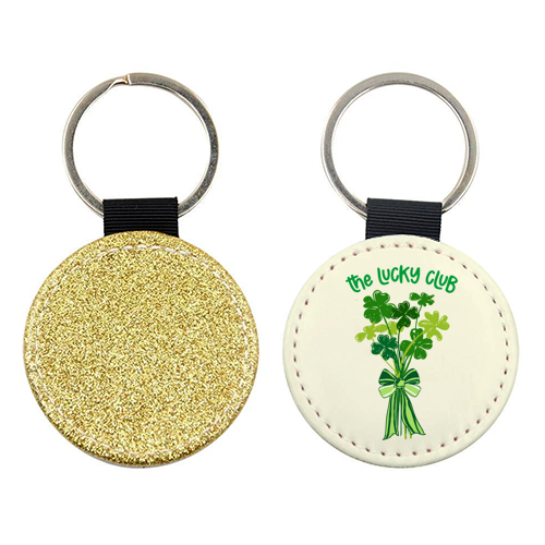 The Lucky Club – Bouquet of Shamrock Illustration - keyring by EZbie