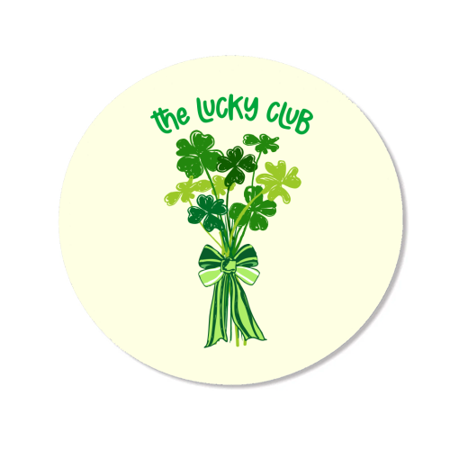 The Lucky Club – Bouquet of Shamrock Illustration - Magnet by EZbie