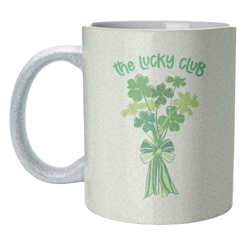The Lucky Club – Bouquet of Shamrock Illustration - unique mug by EZbie