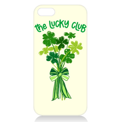 The Lucky Club – Bouquet of Shamrock Illustration - unique phone case by EZbie