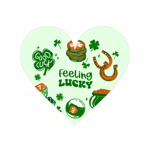 Trendy Feeling Lucky – St. Patrick's Day Illustration - Magnet by EZbie