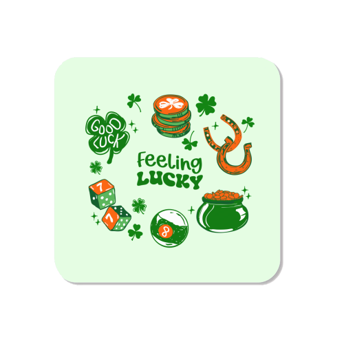 Trendy Feeling Lucky – St. Patrick's Day Illustration - Magnet by EZbie