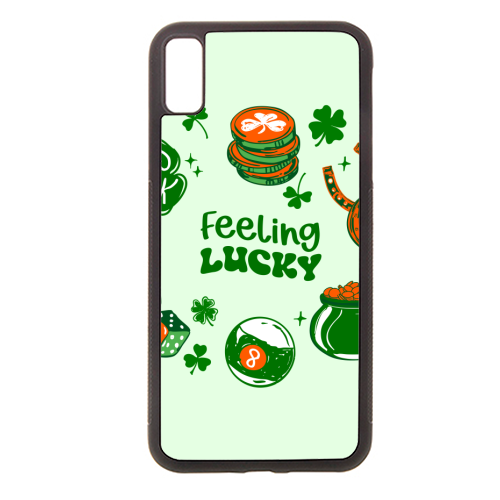 Trendy Feeling Lucky – St. Patrick's Day Illustration - stylish phone case by EZbie