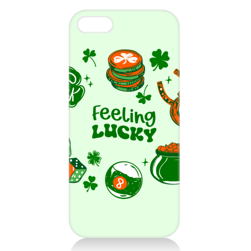 Trendy Feeling Lucky – St. Patrick's Day Illustration - unique phone case by EZbie