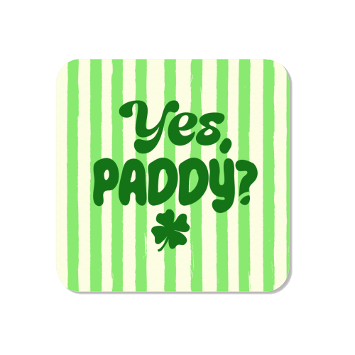 Yes Paddy – Funny Shamrock Retro Stripes Illustration - Magnet by EZbie