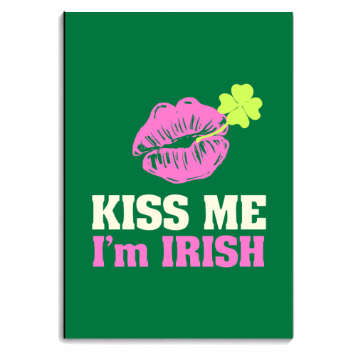 Kiss Me, I'm Irish - personalised A4, A5, A6 notebook by EZbie