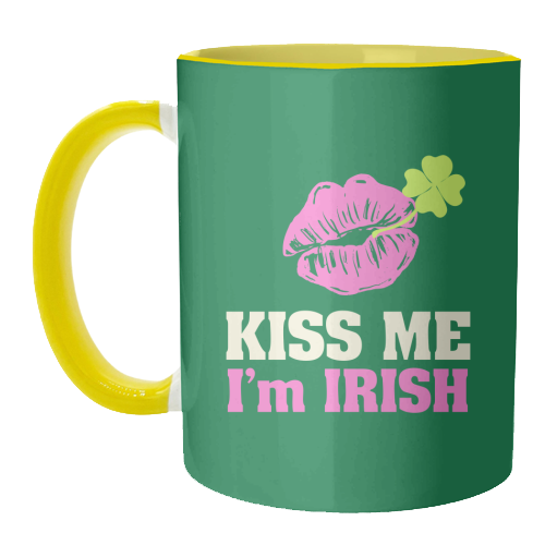 Kiss Me, I'm Irish - unique mug by EZbie