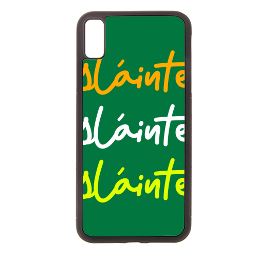 Sláinte Minimalist Typography Irish Quote Design - stylish phone case by EZbie