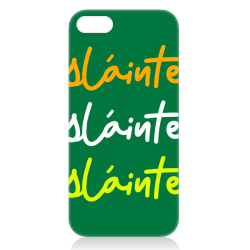 Sláinte Minimalist Typography Irish Quote Design - unique phone case by EZbie