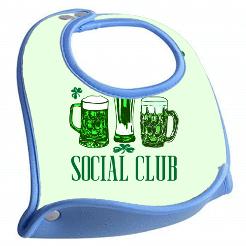 Shamrock's Social Club - Green Beer Drinking Celebration - feeding bib by EZbie