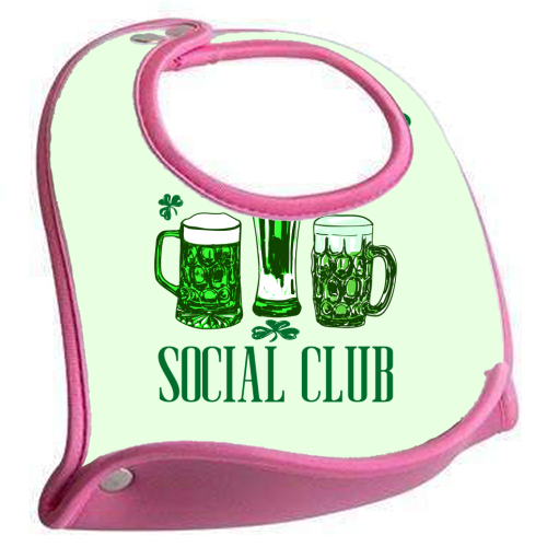 Shamrock's Social Club - Green Beer Drinking Celebration - feeding bib by EZbie
