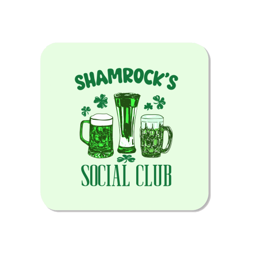 Shamrock's Social Club - Green Beer Drinking Celebration - Magnet by EZbie