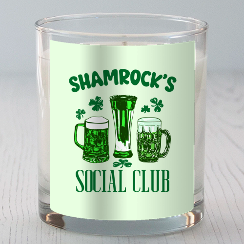 Shamrock's Social Club - Green Beer Drinking Celebration - scented candle by EZbie