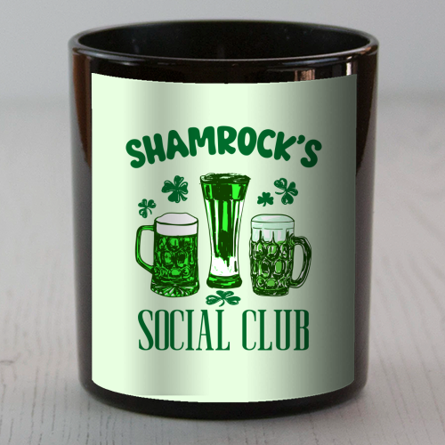 Shamrock's Social Club - Green Beer Drinking Celebration - scented candle by EZbie