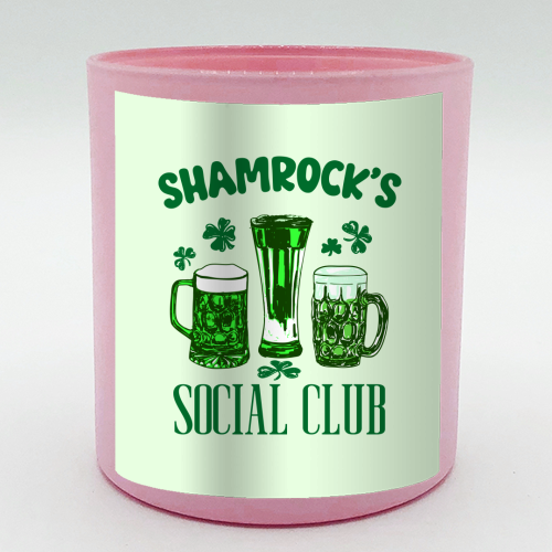 Shamrock's Social Club - Green Beer Drinking Celebration - scented candle by EZbie