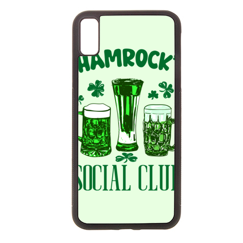 Shamrock's Social Club - Green Beer Drinking Celebration - stylish phone case by EZbie