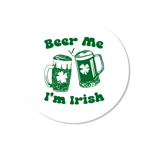 Beer Me I'm Irish Funny Beer Illustration - Magnet by EZbie