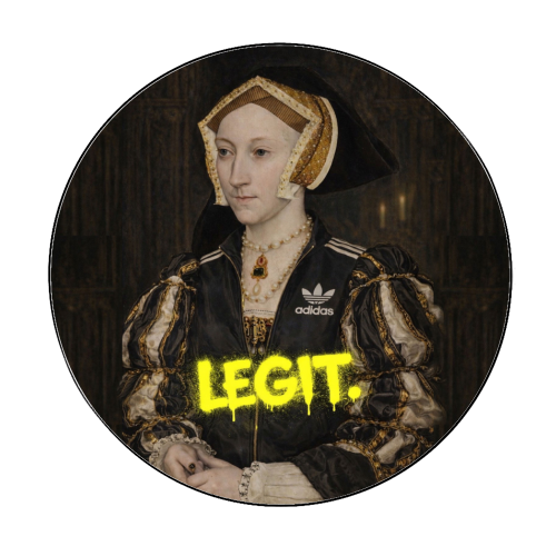 Royal rebels : Cathrine of Aragon - Circle Sticker by Sammy Bird