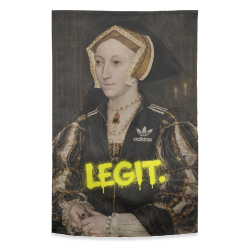 Royal rebels : Cathrine of Aragon - funny tea towel by Sammy Bird