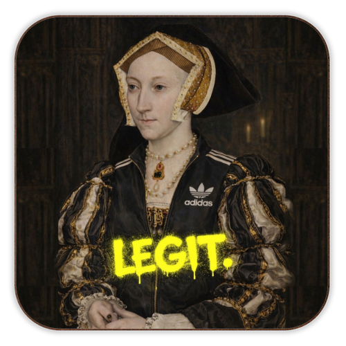 Royal rebels : Cathrine of Aragon - personalised beer coaster by Sammy Bird