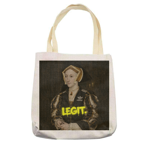 Royal rebels : Cathrine of Aragon - printed canvas tote bag by Sammy Bird