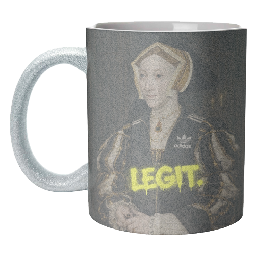 Royal rebels : Cathrine of Aragon - unique mug by Sammy Bird