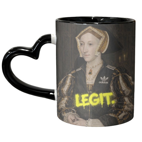 Royal rebels : Cathrine of Aragon - unique mug by Sammy Bird