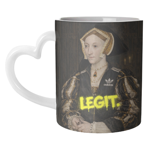 Royal rebels : Cathrine of Aragon - unique mug by Sammy Bird