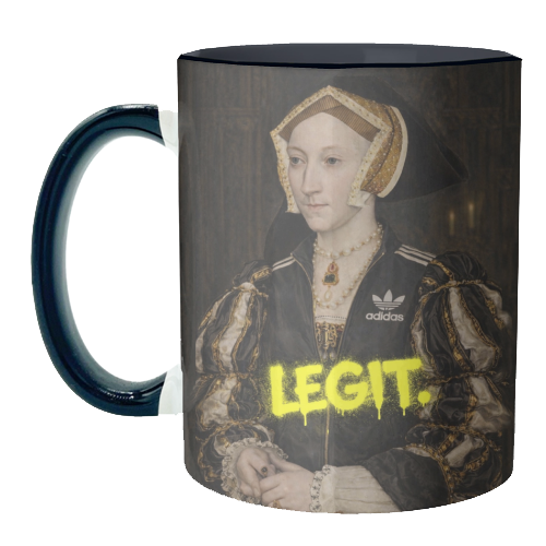 Royal rebels : Cathrine of Aragon - unique mug by Sammy Bird