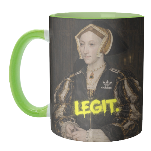 Royal rebels : Cathrine of Aragon - unique mug by Sammy Bird