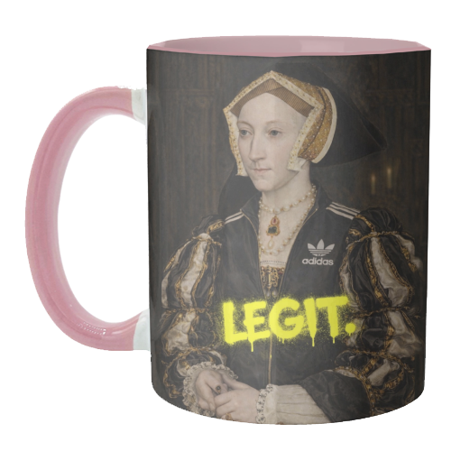 Royal rebels : Cathrine of Aragon - unique mug by Sammy Bird
