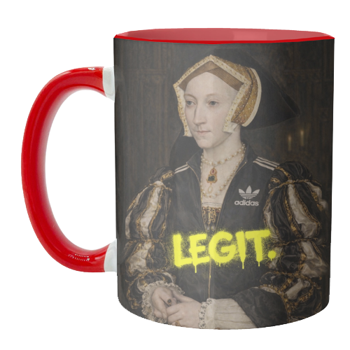Royal rebels : Cathrine of Aragon - unique mug by Sammy Bird