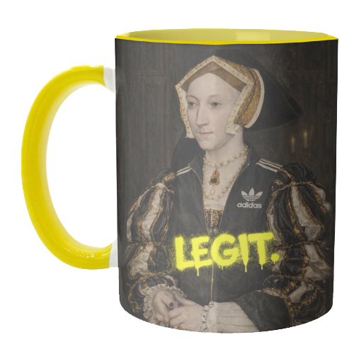 Royal rebels : Cathrine of Aragon - unique mug by Sammy Bird