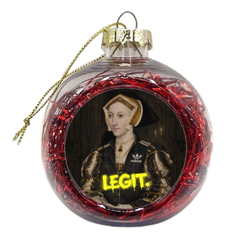 Royal rebels : Cathrine of Aragon - xmas bauble by Sammy Bird