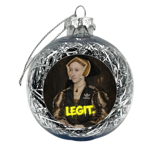 Royal rebels : Cathrine of Aragon - xmas bauble by Sammy Bird