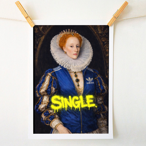 Royal rebels - Queen Elizabeth 1 - A1 - A4 art print by Sammy Bird