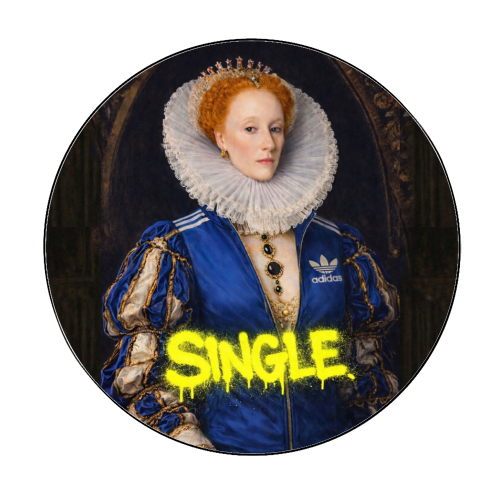 Royal rebels - Queen Elizabeth 1 - Circle Sticker by Sammy Bird