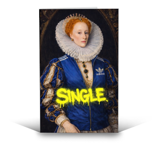 Royal rebels - Queen Elizabeth 1 - funny greeting card by Sammy Bird
