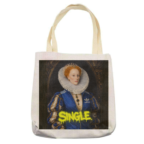 Royal rebels - Queen Elizabeth 1 - printed canvas tote bag by Sammy Bird